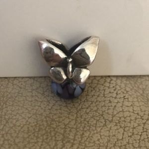 Troll beads butterfly charm